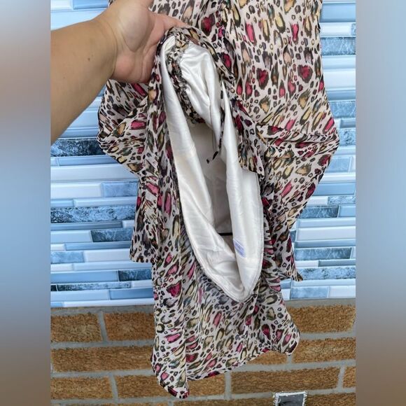 MAJORELLE Elaine Midi Dress In Leopard Multi xs - Picture 14 of 16